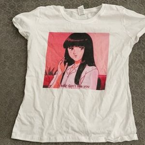 Anime quote tee shirt